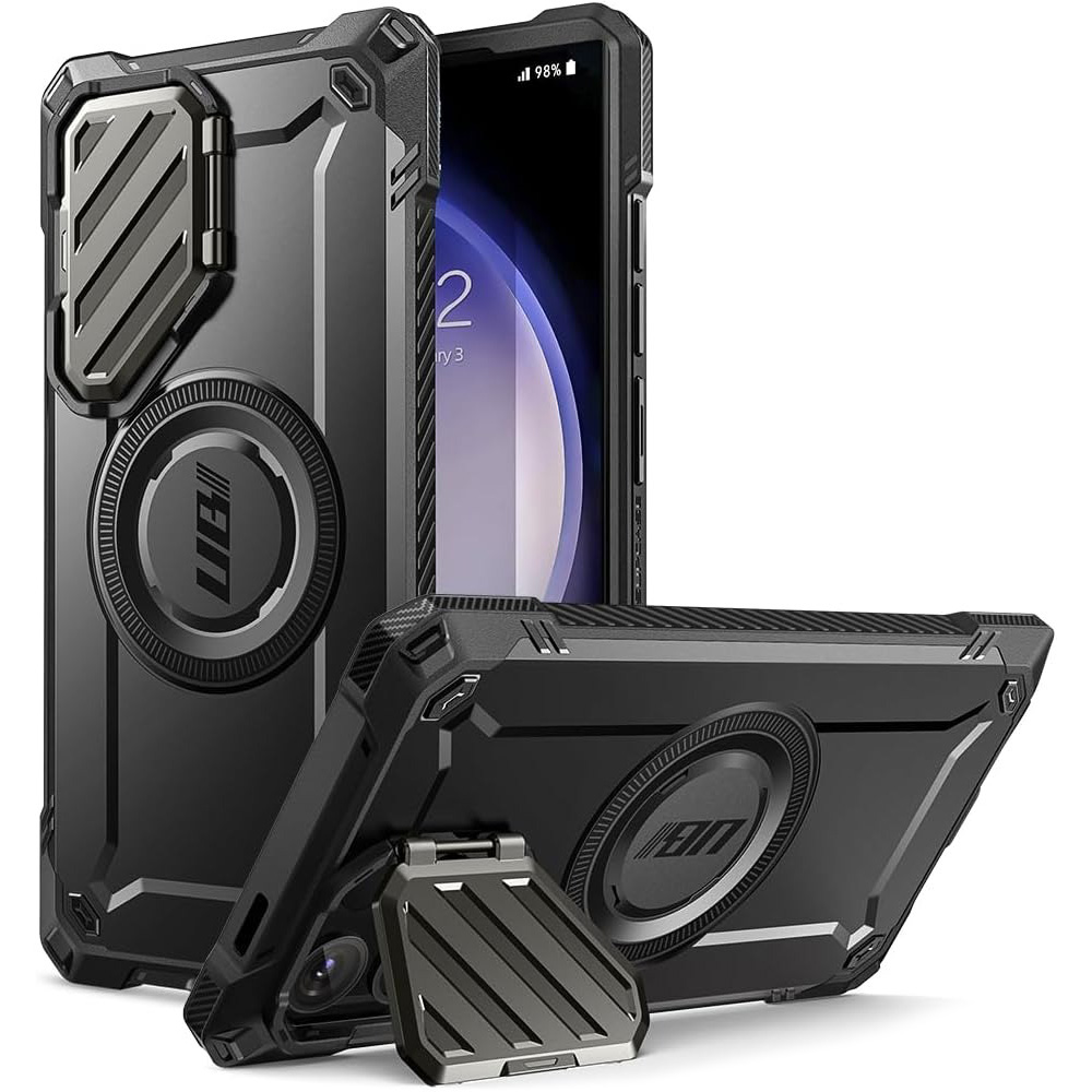 Etui Supcase Unicorn Beetle Mag XT z MagSafe do Galaxy S24 Ultra, czarne
